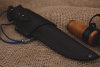 Нож "Тайга" Bohler N690, рукоять синяя карельская береза.