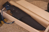 Нож "Тайга" Bohler N690, рукоять синяя карельская береза.
